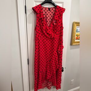 River Island Red Polka Dot Dress